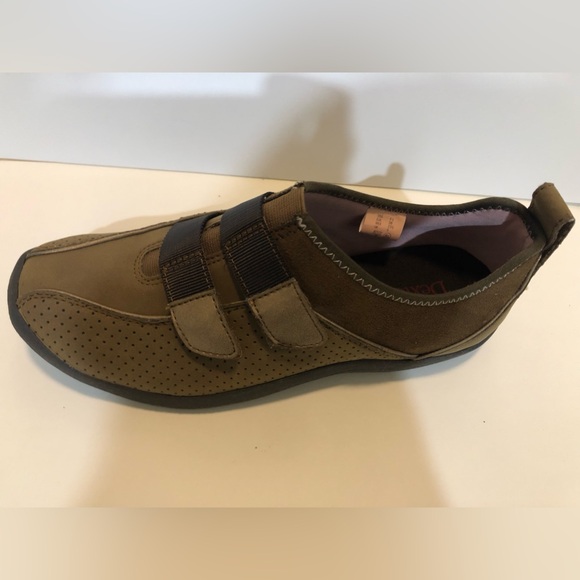 Dexter Slip on Comfort shoes size 6.5 women, velcro straps, brown, nwt, with box - Picture 6 of 12